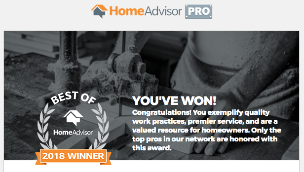 Oops We Did It Again...2018 Home Advisor Award Winner test